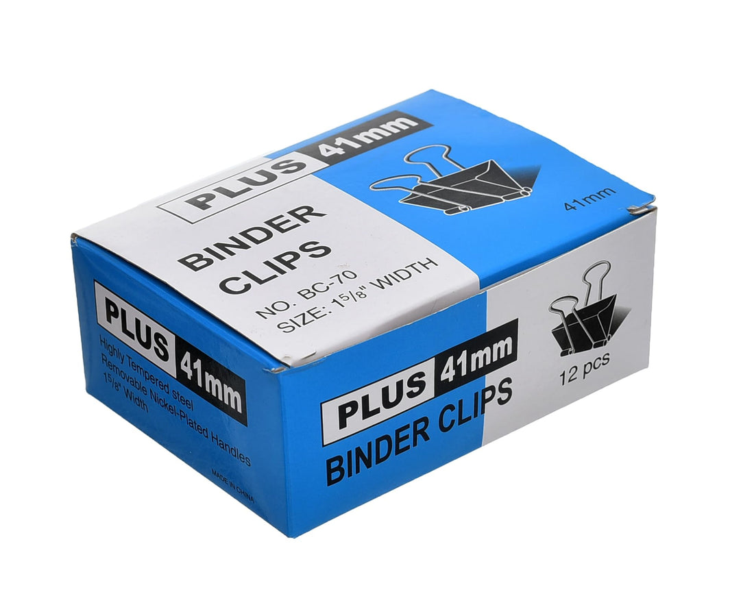 Plus Binder Clips- 41mm
