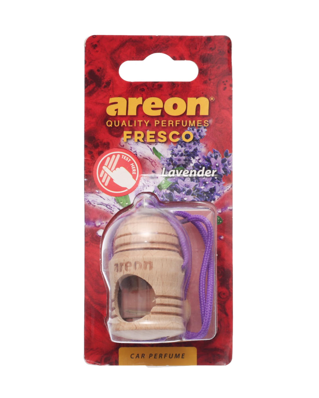 Areon Fresco Air Freshener - 4ml Lavender Scent for Car & Home Compact, Calming, Long-Lasting Fragrance