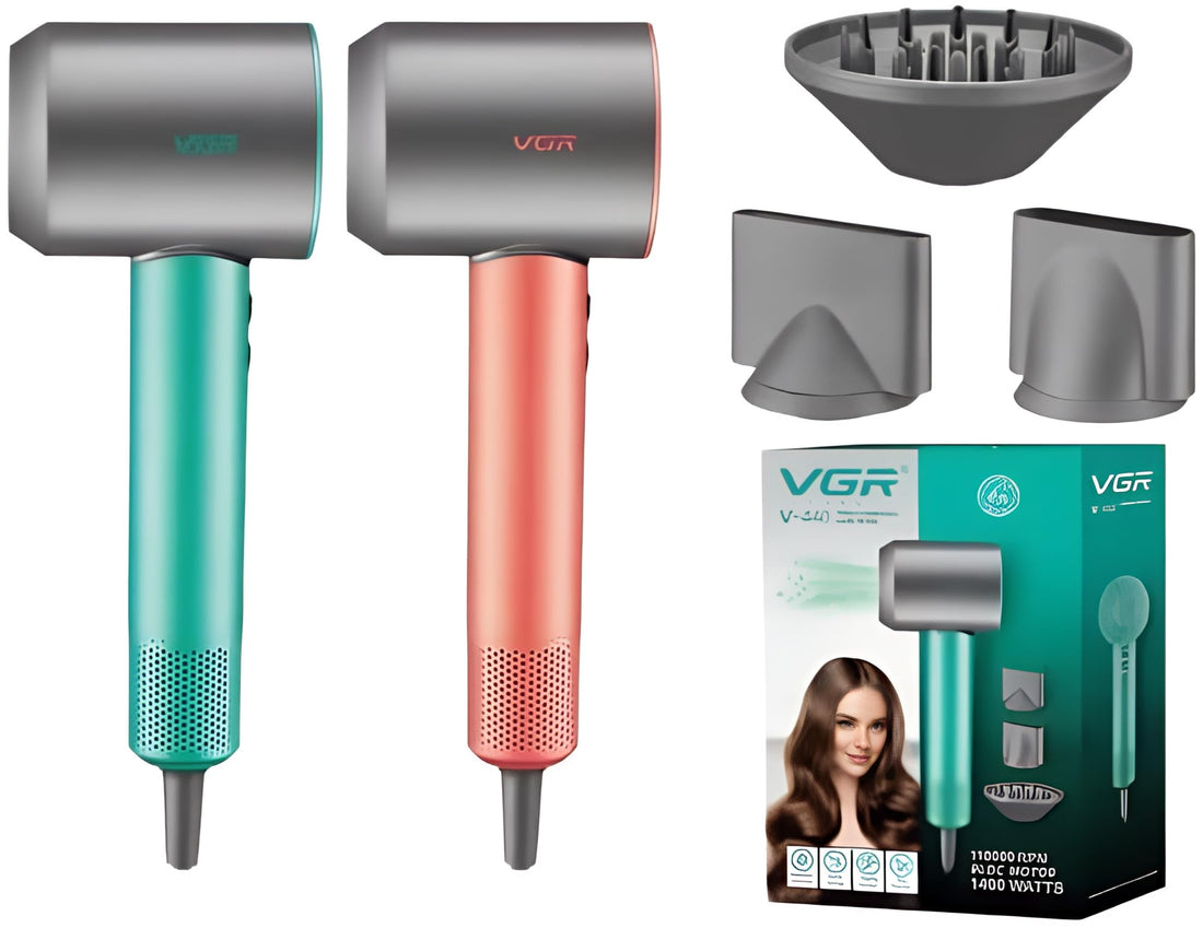 V-440 Professional Hair Dryer - Super Fast Motor 110,000 RPM & Negative Ion Technology for Home and Salon Use