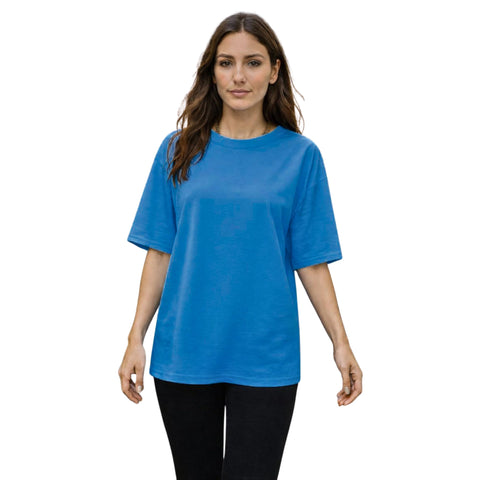 Oversized Cotton T-Shirt for Women – Relaxed Fit Casual Tee, Soft Breathable Fabric, Short Sleeve, Available in Multiple Colors & Sizes