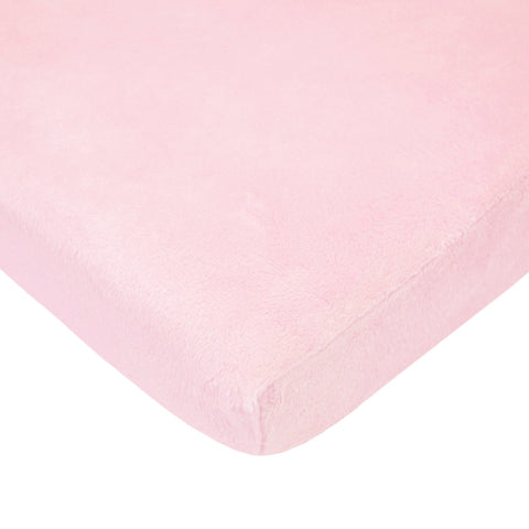 Moro Moro 3 Heavenly Soft Chenille Mini Crib Sheet, Pink, 24 X 38, For Girls