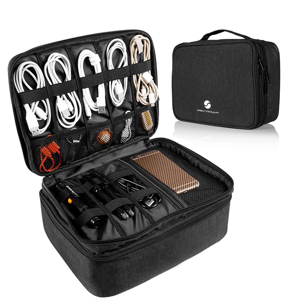 Travel Organizer Bag Storage Organizers for Cord Cable Adapter-Parents