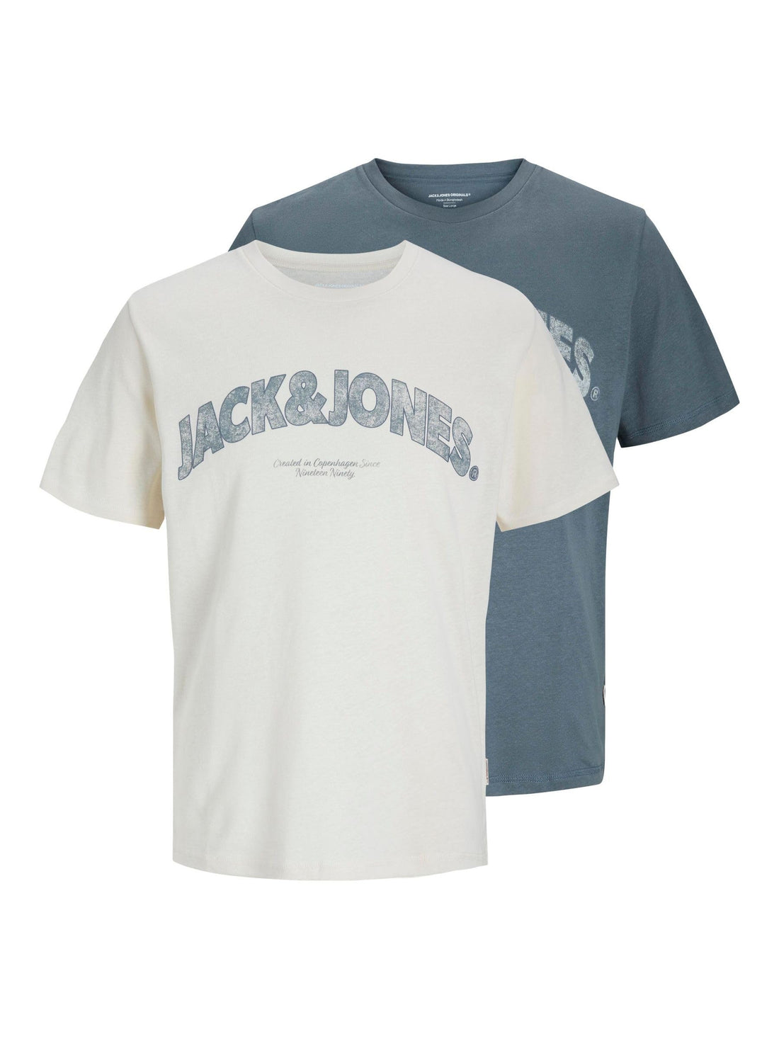 JACK & JONES Mens JORALMERIA BOLD BRANDINGTEE SS CN 2PK MP T-Shirt