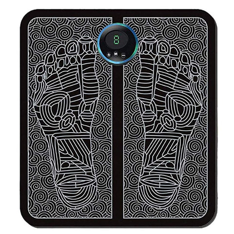 Foot Massager,Showtop Ems Usb Rechargeable Folding Portable Electric Massage Mat,Electronic Muscle Stimulatior Feet Massage Promoting Blood Circulation Muscle Pain Relief