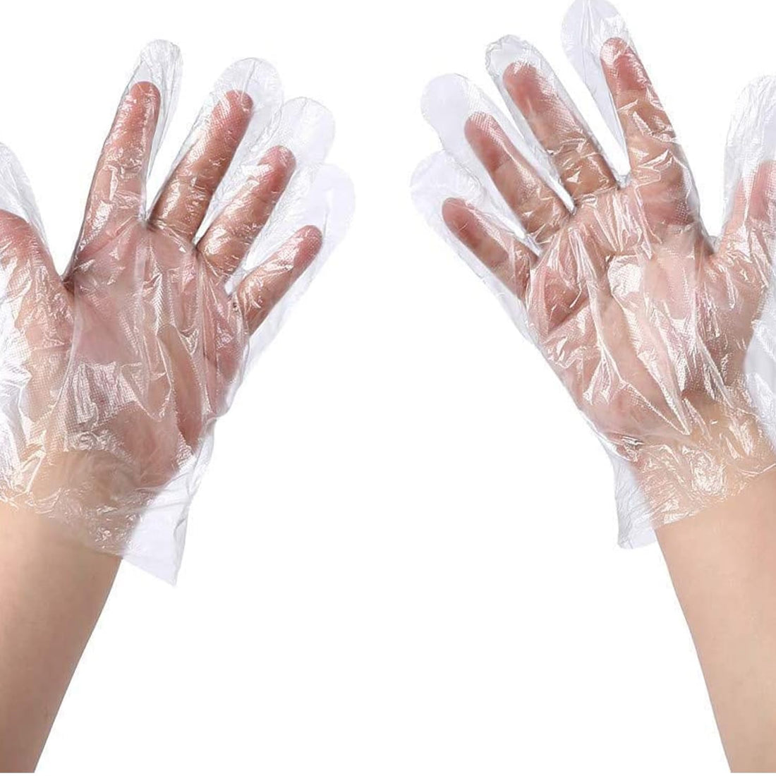 Disposable Hand Gloves, Transparent, Universal Size, Pack of 100, For Gardening, Cleaning and Public Areas