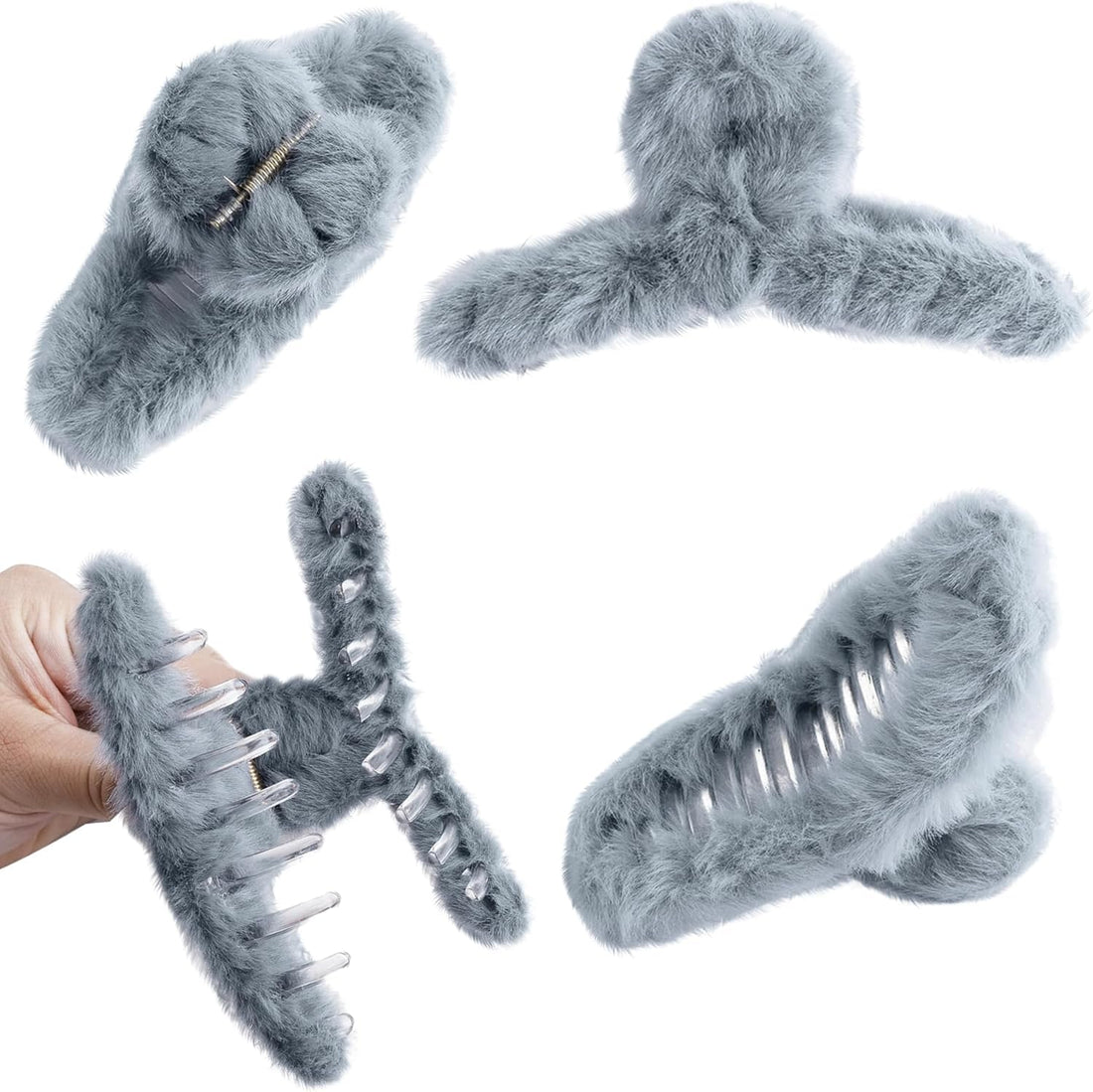Hair Clip Fur Shape Attractive And Wonderful Multi Color (Colors Send Randomly)