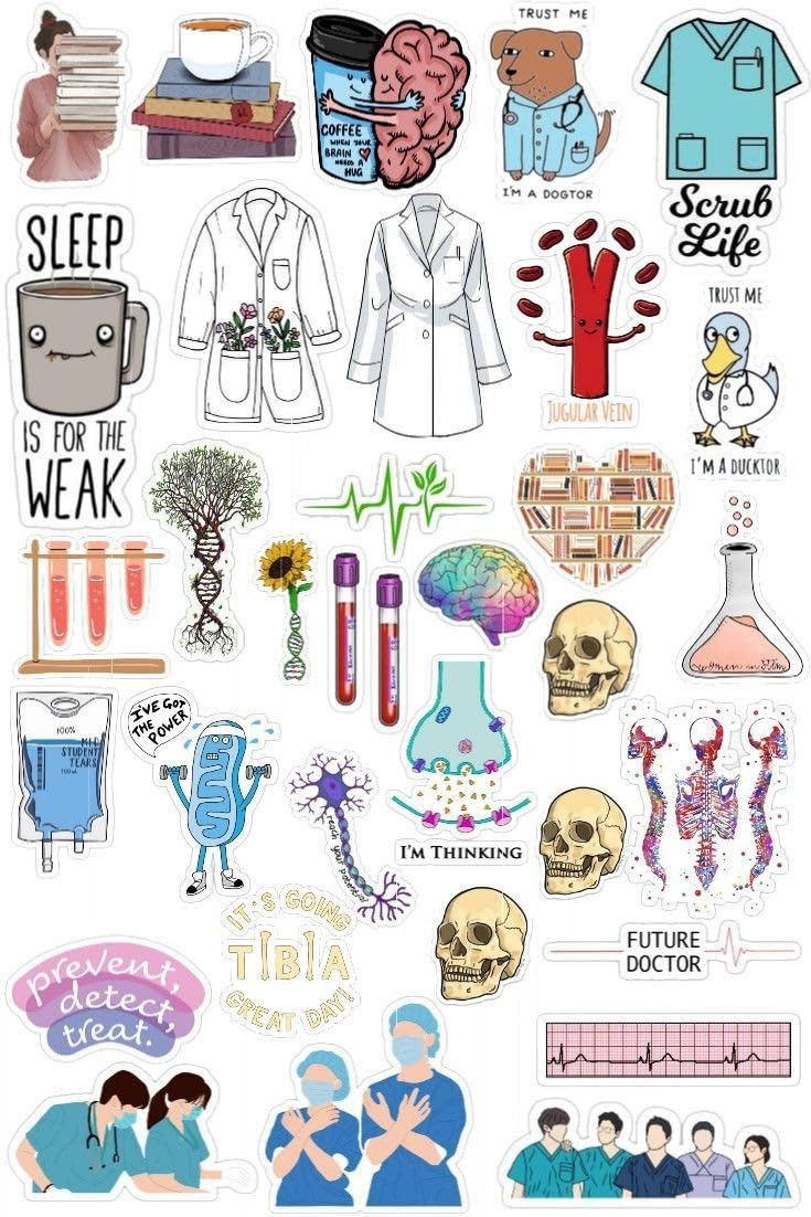 future doctor laptop stickers
