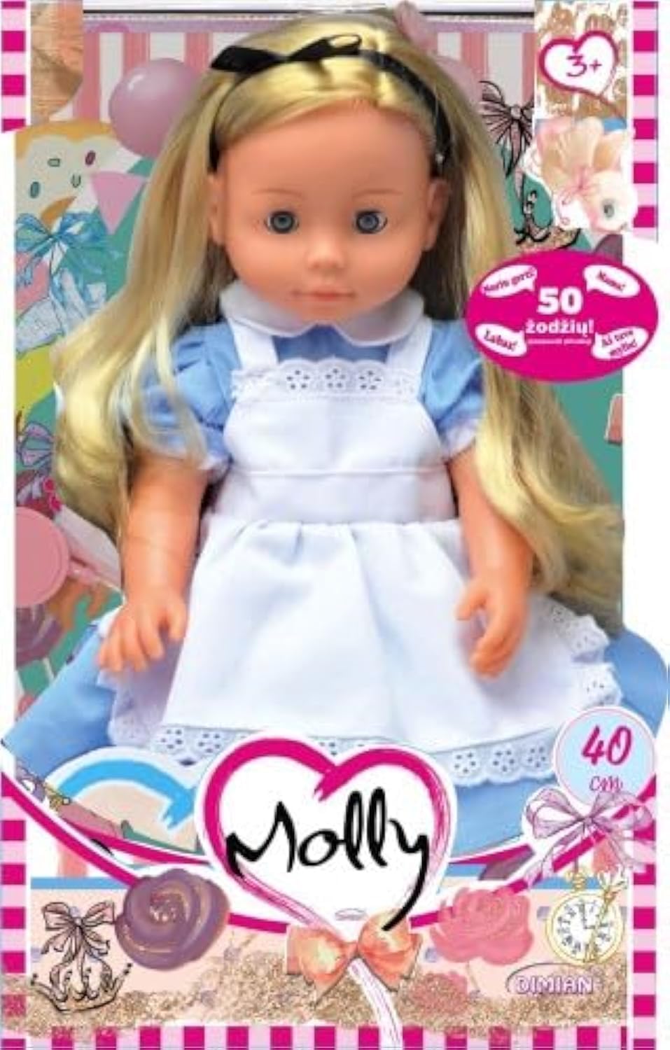 Dimian 40CM MOLLY ALICE DOLL WITH 3 SONGS