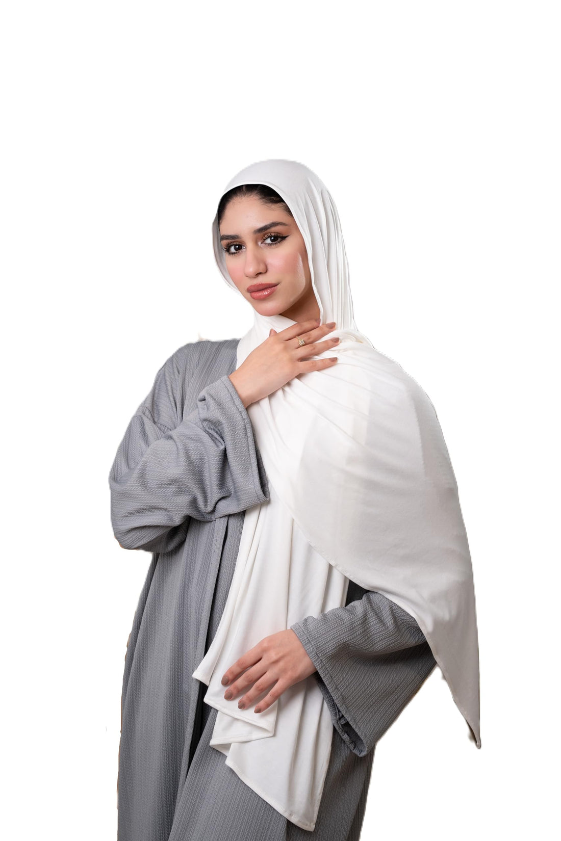 Mila Basic Cotton Gel Scarf - Classy Gift for Special Occassions - Luxurious, Elegant, Soft & Ideal Accessory - Women's Hijab - Size (65x190) cm - طرحة قطن مودال جيل - حجاب