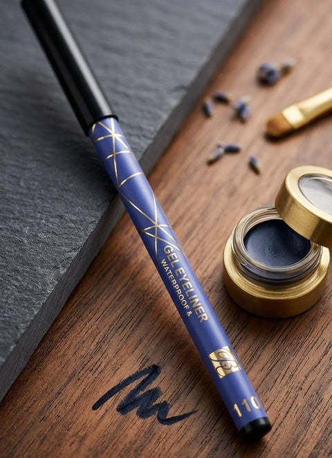 Roseberry Professional Gel Kohl - Waterproof Long Lasting - Soft Creamy Formula Provides Intense Black & Rich Color (Blue 110, Pen)