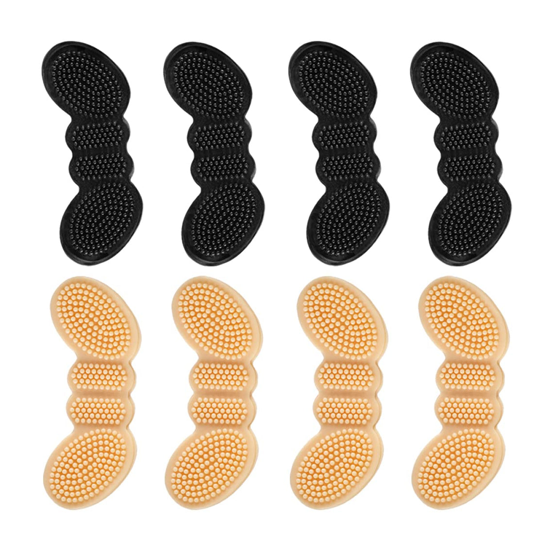 FRCOLOR 4 Pairs of Silicone High Heeled Shoes with Leather Handles and Non-Slip Lining