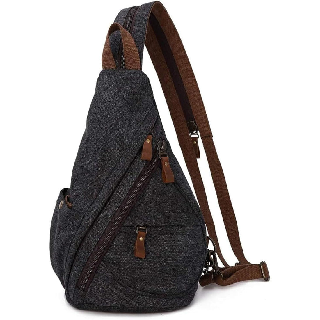 Canvas Bag - Small Crossbody Backpack Shoulder Daypack Casual Daypack for Men and Women, Crossbody Bag Sling Backpack for Travel Hiking