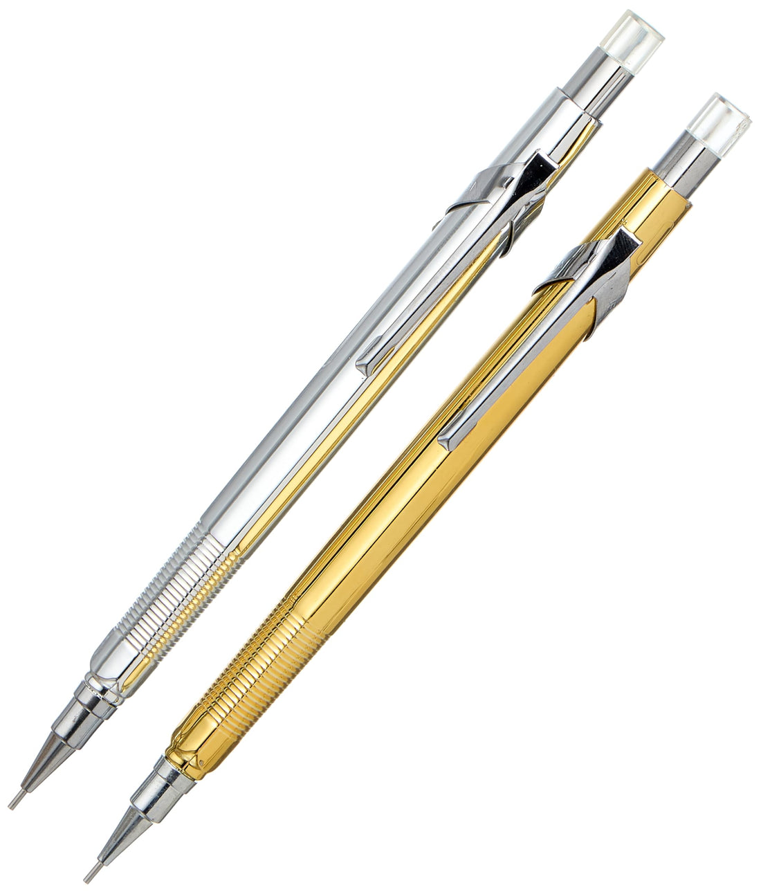 3A Plastic Mechanical Pencil 2 Pcs. 7 mm Size 3x14 - Silver and Gold 416