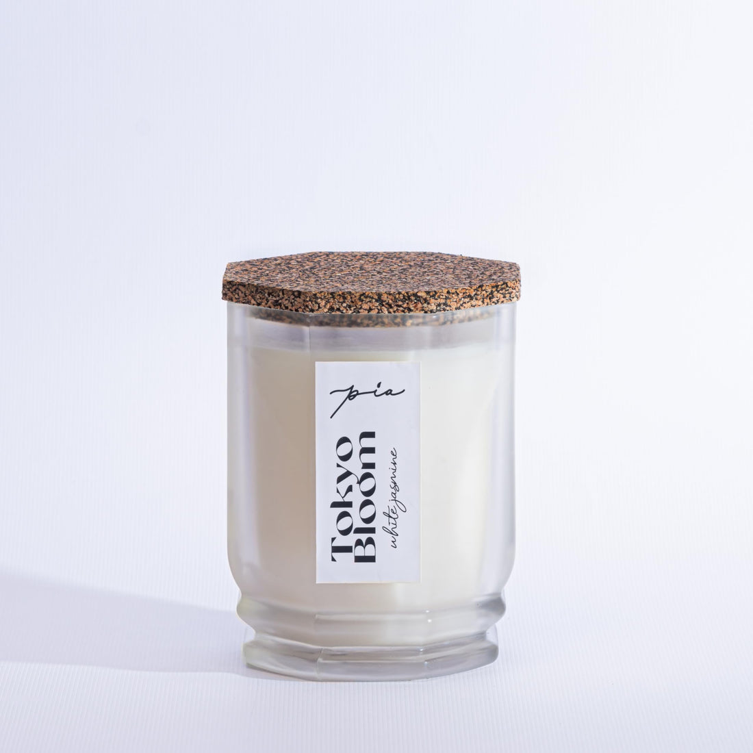 Pia Scented Candle 100% Soy Wax | Long-lasting Fragrance | Hande Made | 2 Wicks | Luxury Glass | 240g 8.5 OZ 38 Hour Burn Time (240g, White Jasmine)