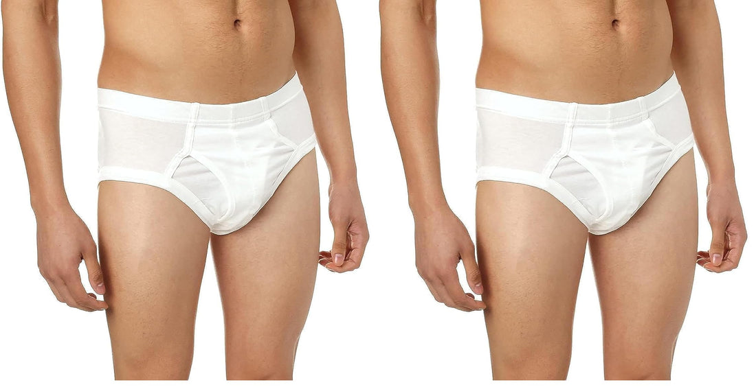 Dice Mens Bundle of Three Cotton White Boxer Briefs (pack of 3)