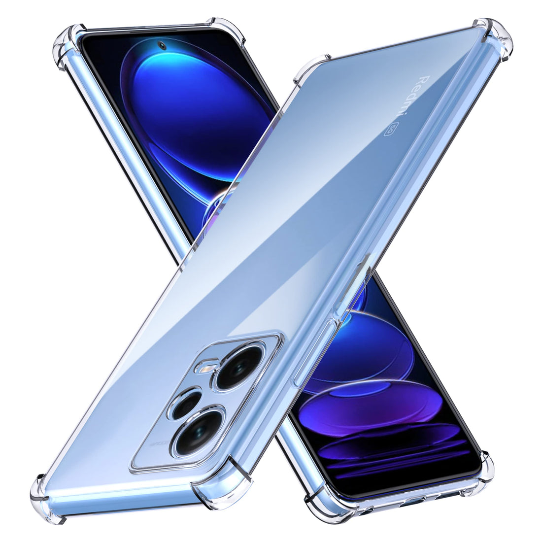 Anoowkoa TPU Case for Xiaomi Redmi Note 12 Pro+/12 Pro Plus 4G/5G - Clear Ultra Crystal Thin Transparent Protective Back Cover - Soft Flexible Bumper Hybrid Silicone Case with Shock Absorption