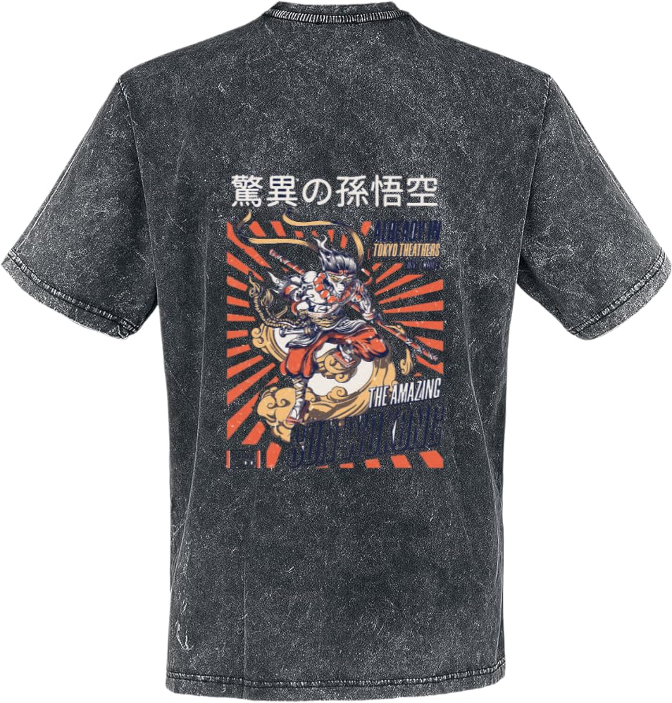 The Amazing Son Goku T-shirt washed Back