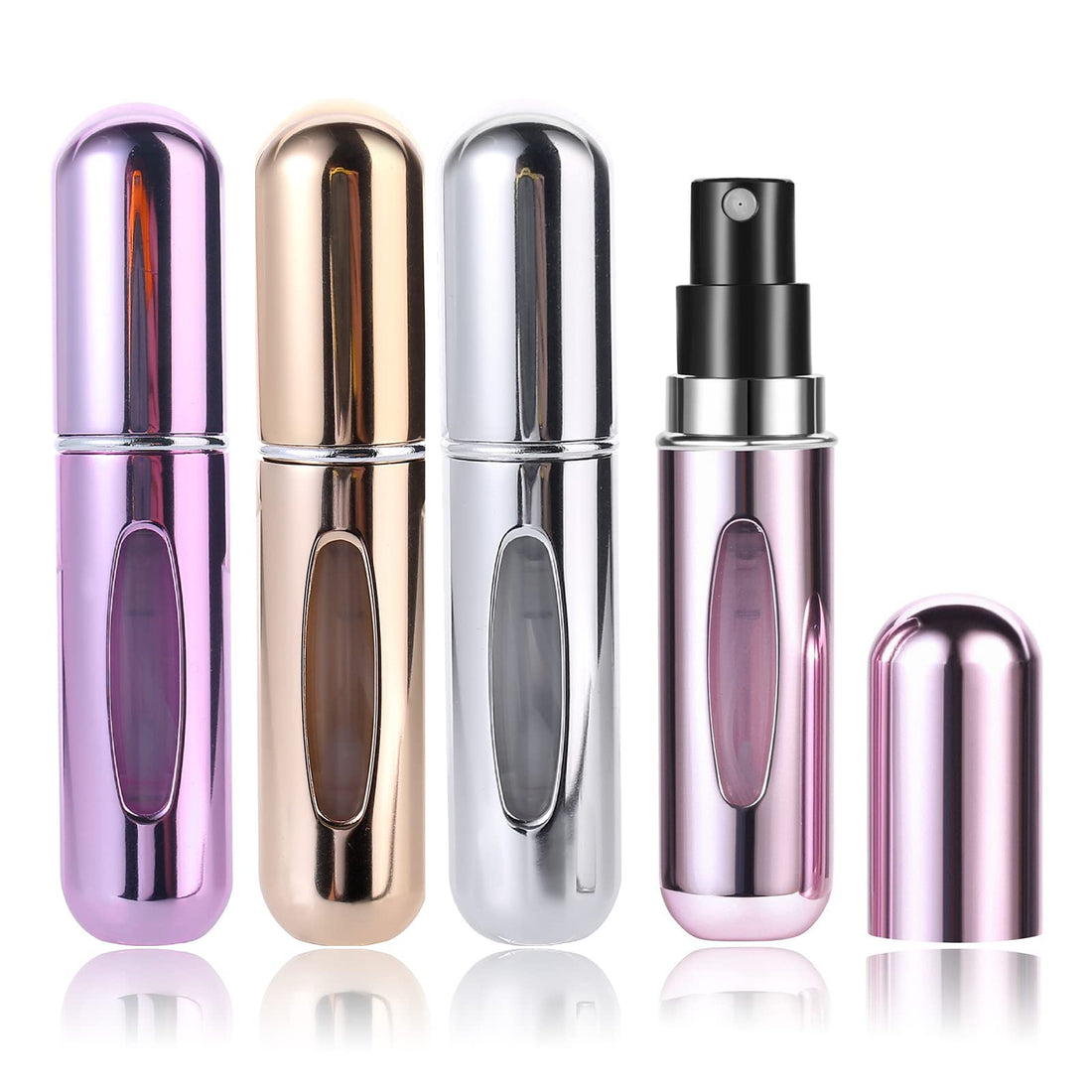Perfume Travel Spray Bottle, Portable Mini Refillable Perfume Atomizer Empty Spray Bottles Dispenser 5ml Fragrance Atomizers for Travel