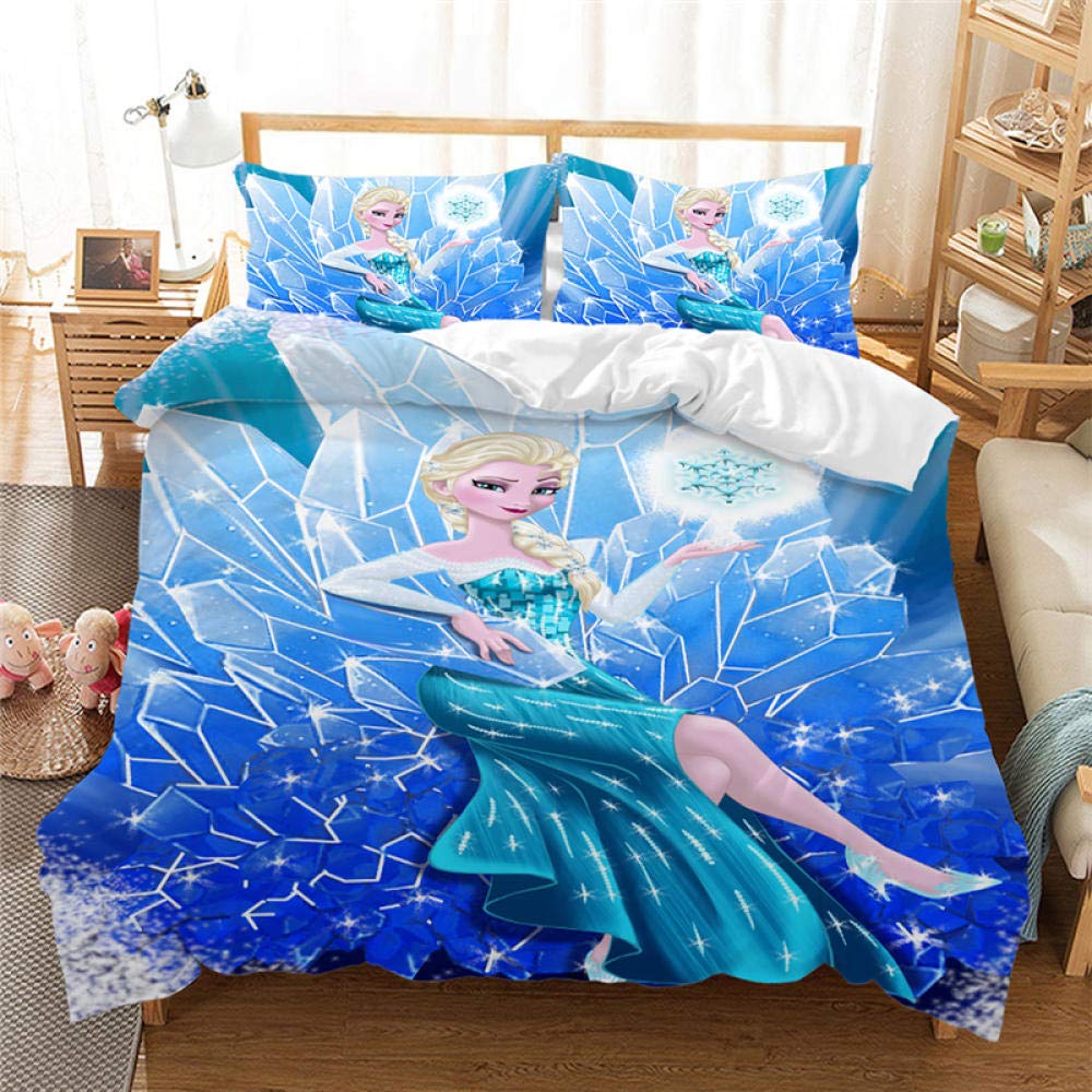 Duvet Cover Set 3D Cartoon Anime Queen Individual 135 X 200 Cm Printed Bedding Quilt Cover With Zipper Lightweight Microfiber Decor Use For Children Boys Girls Adult Bedroom Decoration
