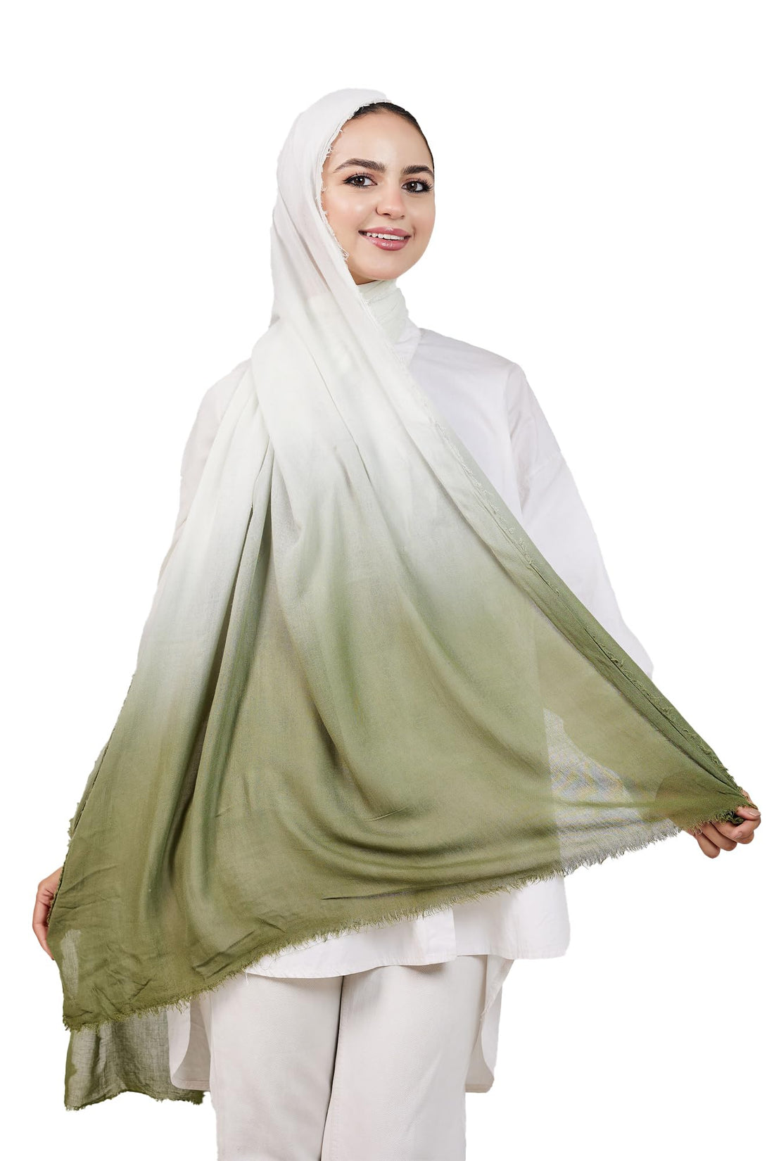 Signature Timeless Luxury Ultra Soft Breathable Pure Cotton Gradient Veil With Elegant Smooth Finish Navy Blue 80x200cm