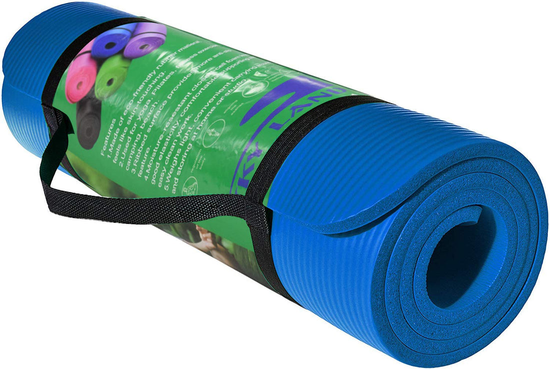 SKY LAND Yoga Thick Mat (Blue, 10mm)