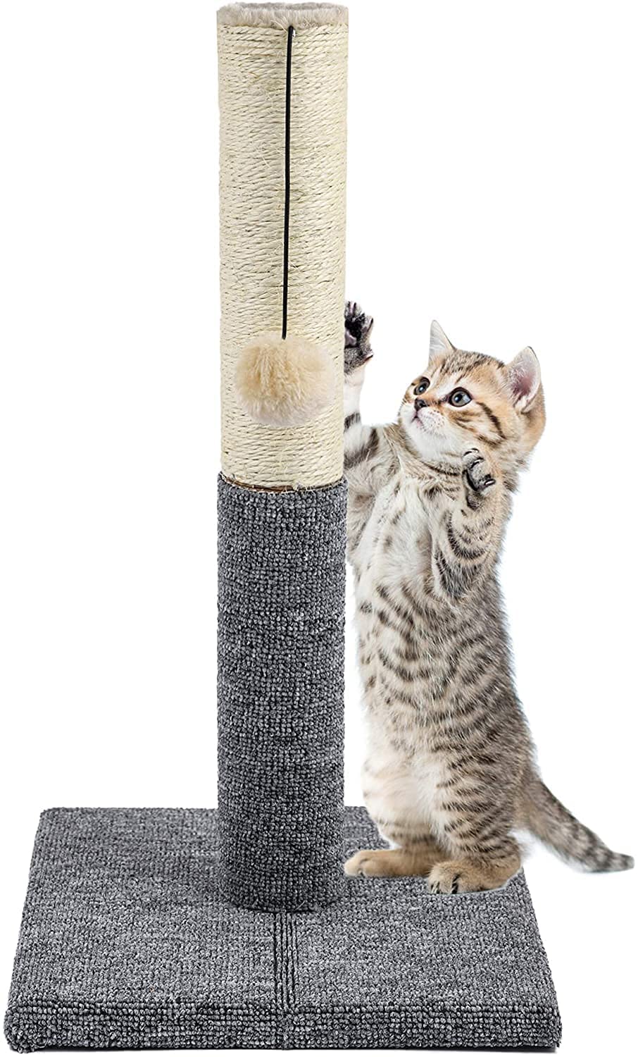 Cat Scratching Post Cat Scratching Posts for Indoor Cats Natural Sisal Rope Cat Scratchers for Indoor Cats and Hanging Ball Toys