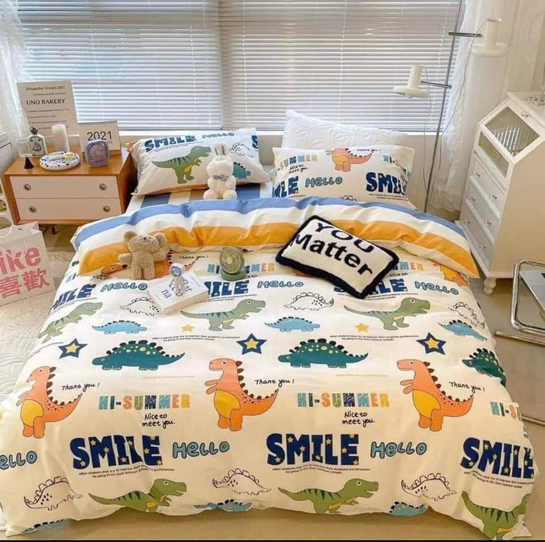 A.M.J Solid 6 Piece Sheet Set Pure Cotton 2 Bed Sheet 120cm with 2 Pillow Cases 120cm