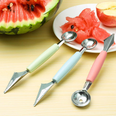 2 Pieces Assorted Colors Professional Fruit Shape Spoon Versatile Display for Easy and Accurate Dishes and Desserts for Modern Kitchen