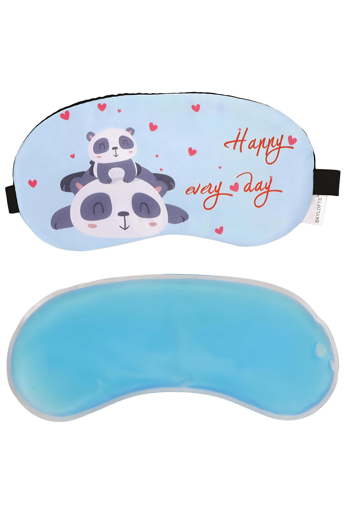 Eye Mask - Comfortable and Relaxing Eye Mask for Deep Sleep, Reducing Stress, Soft and Skin-Safe Material with Cooling Pack for Men and Women, Natural Sleep Mask and Eye Cream Set