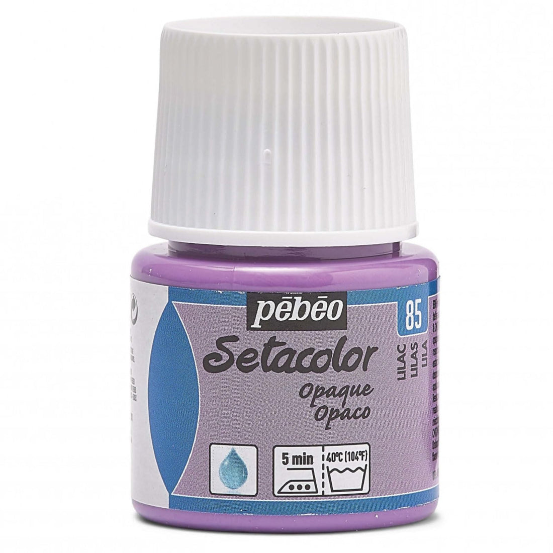 PEBEO Setacolor Opaque Fabric Paint 45-Milliliter Bottle, Lilac,Lilac, 295-085