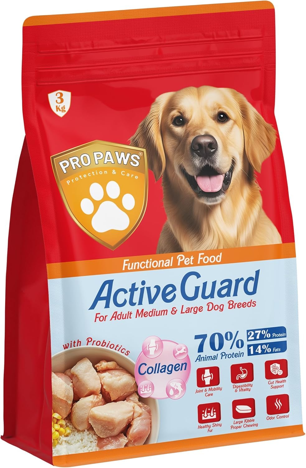 Active Guard Dry Food For Adult Dogs FROM PETS ZONE (PRO Dry Food Adult Medium&Large Dogs Breeds(3k))