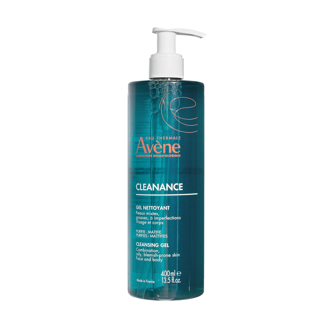 Avène Cleanance Cleansing Gel Cleanser for Blemish-prone Skin, 400ml