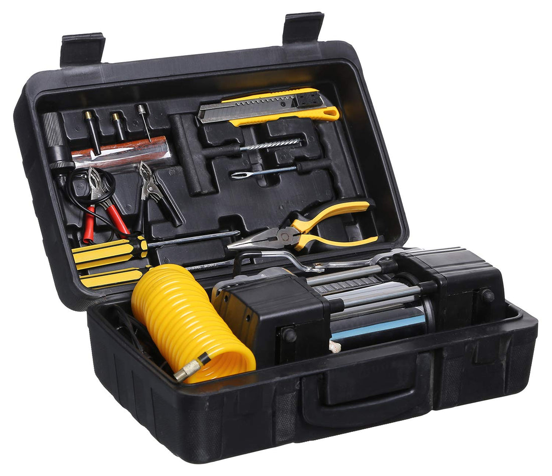 Auto Best Heavy Duty Auto Air Compressor 2 Cylinder 12V