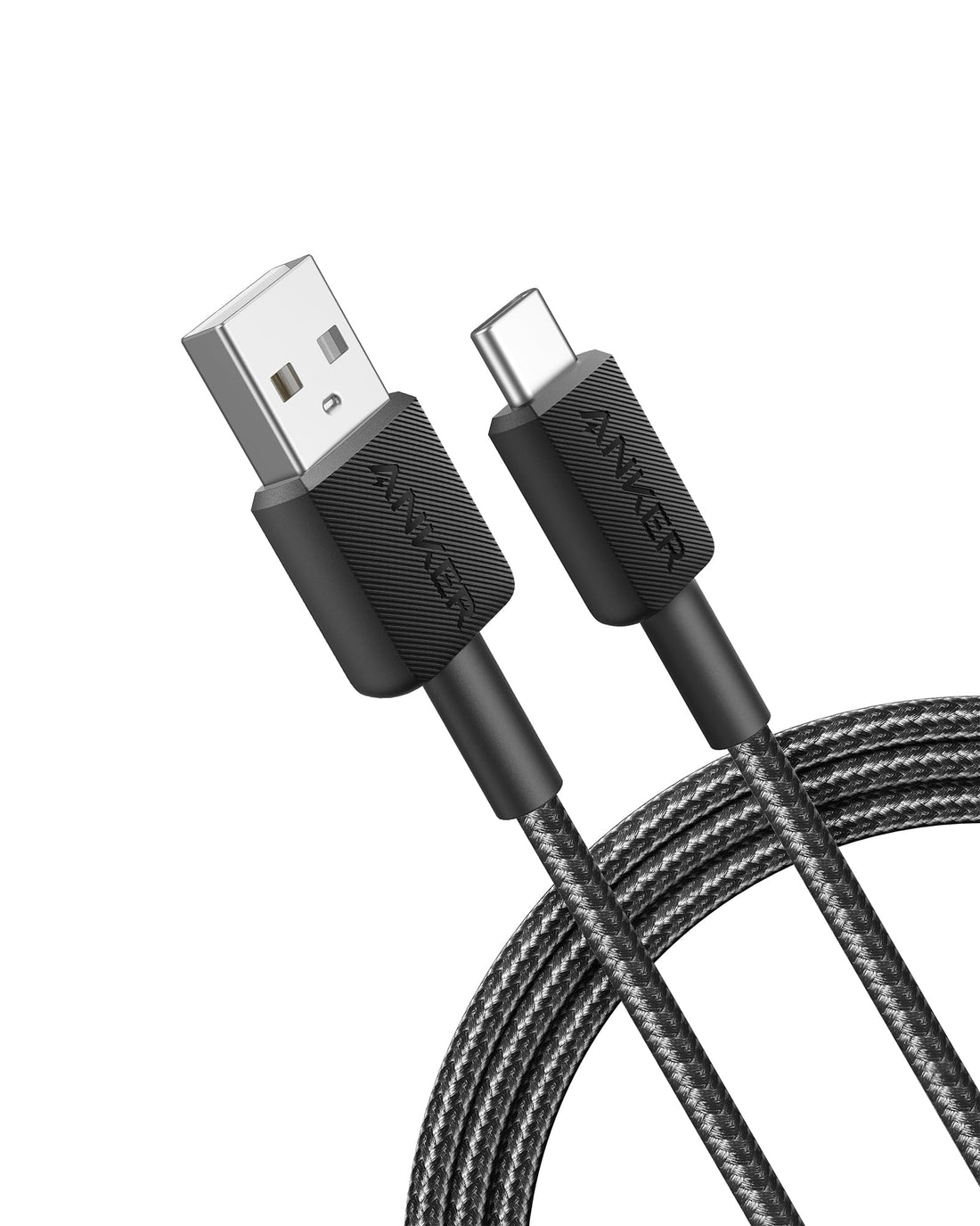 Anker 322 USB-A to USB-C Cable (1.8m Braided) - Black