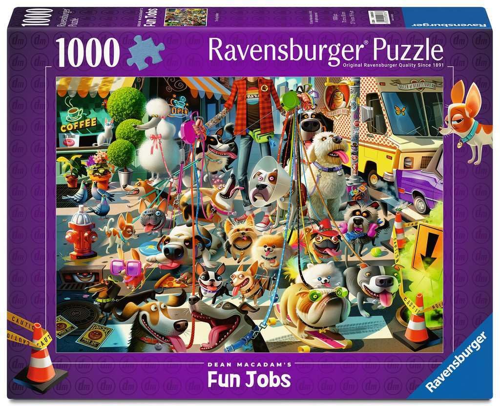 Ravensburger Dog Walker Jigsaw Puzzle - 1000 Piece