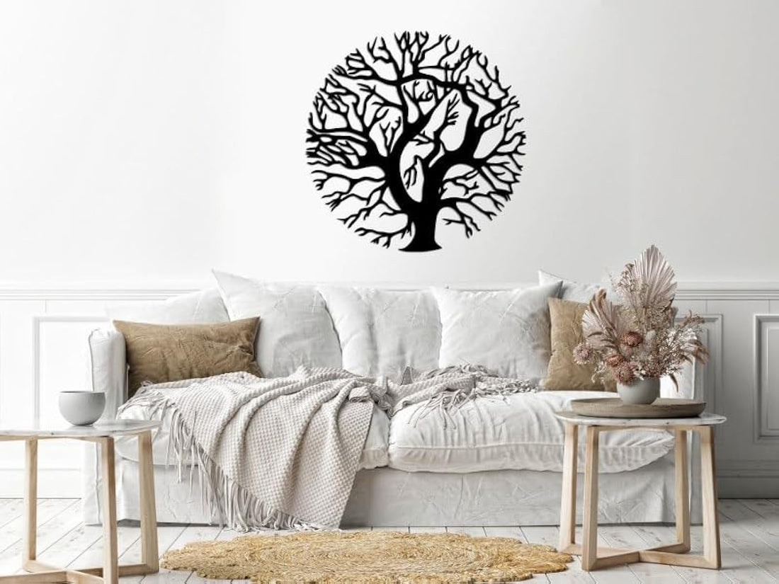 Home Gallery Tree Wood Wall art Black 80x80 H01609