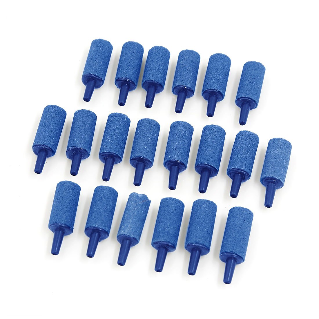 sourcing map 20 PCS Fish Tank Pump Bubble Air Stones 25x12mm