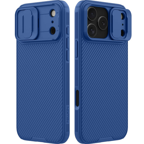 Nillkin for iPhone 17 Pro Max Case [Slide Camera Cover Protection] CamShield Pro Hard Slim Case Shockproof Protective Phone Case for iPhone 17 Pro Max 6.9 inch - Blue