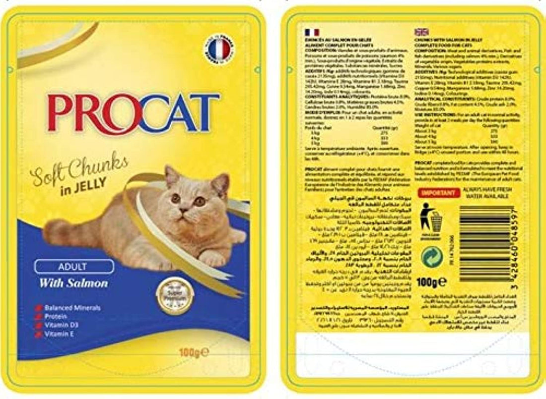 Procat Soft Adult with salmon in Jelly 100g