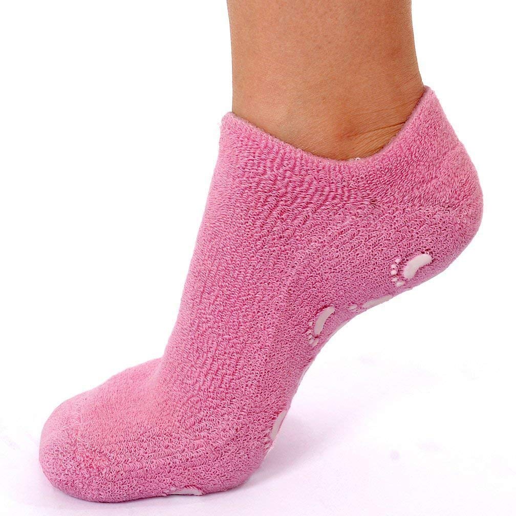Ultra-Soft Moisturizing Socks with Spa Gel Vitamin E and Oil Infuse for Repair Dry ed Skins (Multicolour)