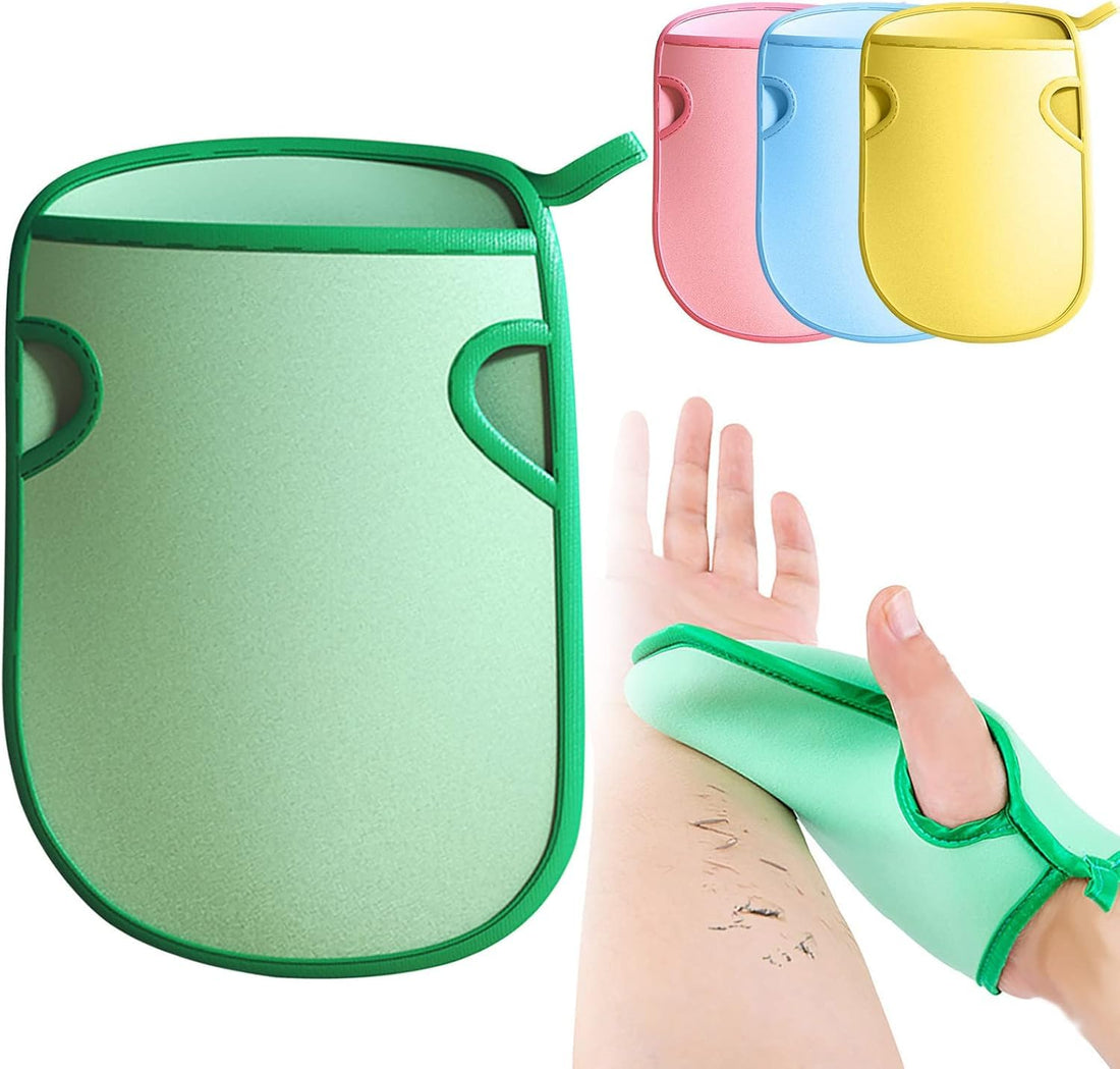 Exfoliating Gloves for Beauty - Super Soft Bath Glove, Sponge for Kids and Adults (Multicolor) - Body Removing Tools