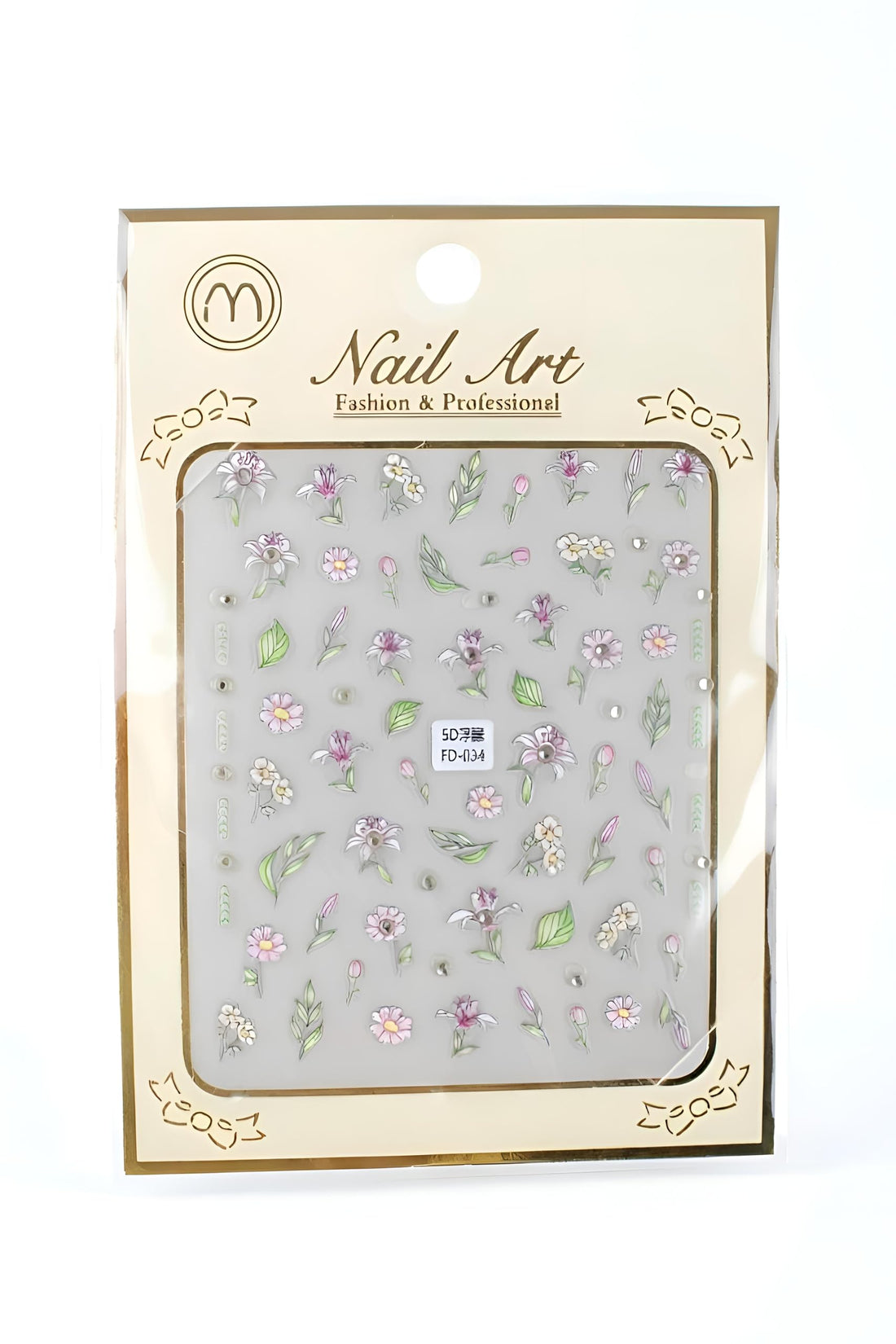 Adhesive Decals - Pretty Nail Art Stickers for Women and Girls with Distinctive Designs and Many Beautiful Shapes for Tips (Model1)