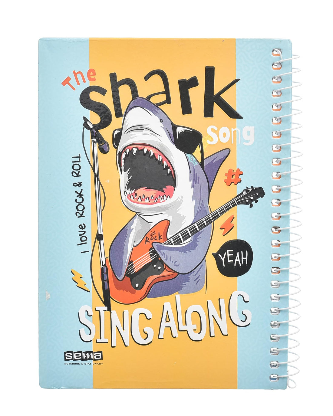 Sema High Quality Spiral Lined NoteBook With Hard Cover 16 * 23cm, 80 Sheets For Office And Students - Multi Color