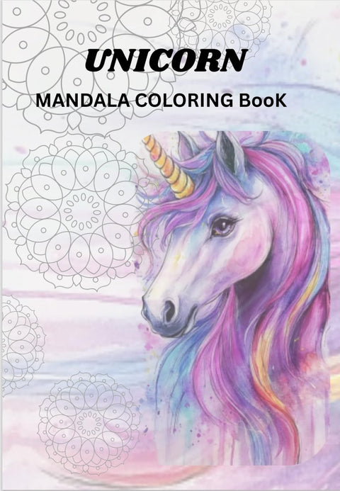 Coloring Book 24 Professional Drawing Suitable for Adults and Kids Gifted (Unicorn)