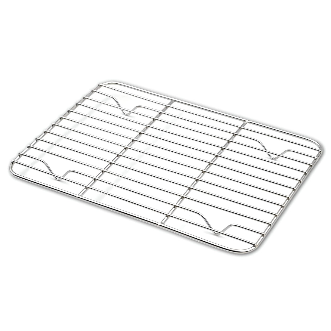Baking Tray - Small grill wire rack fits toaster oven or pan, durable rust resistant stainless steel with multi use surface for cooling, roasting, drying or grilling food easily (piece-1)