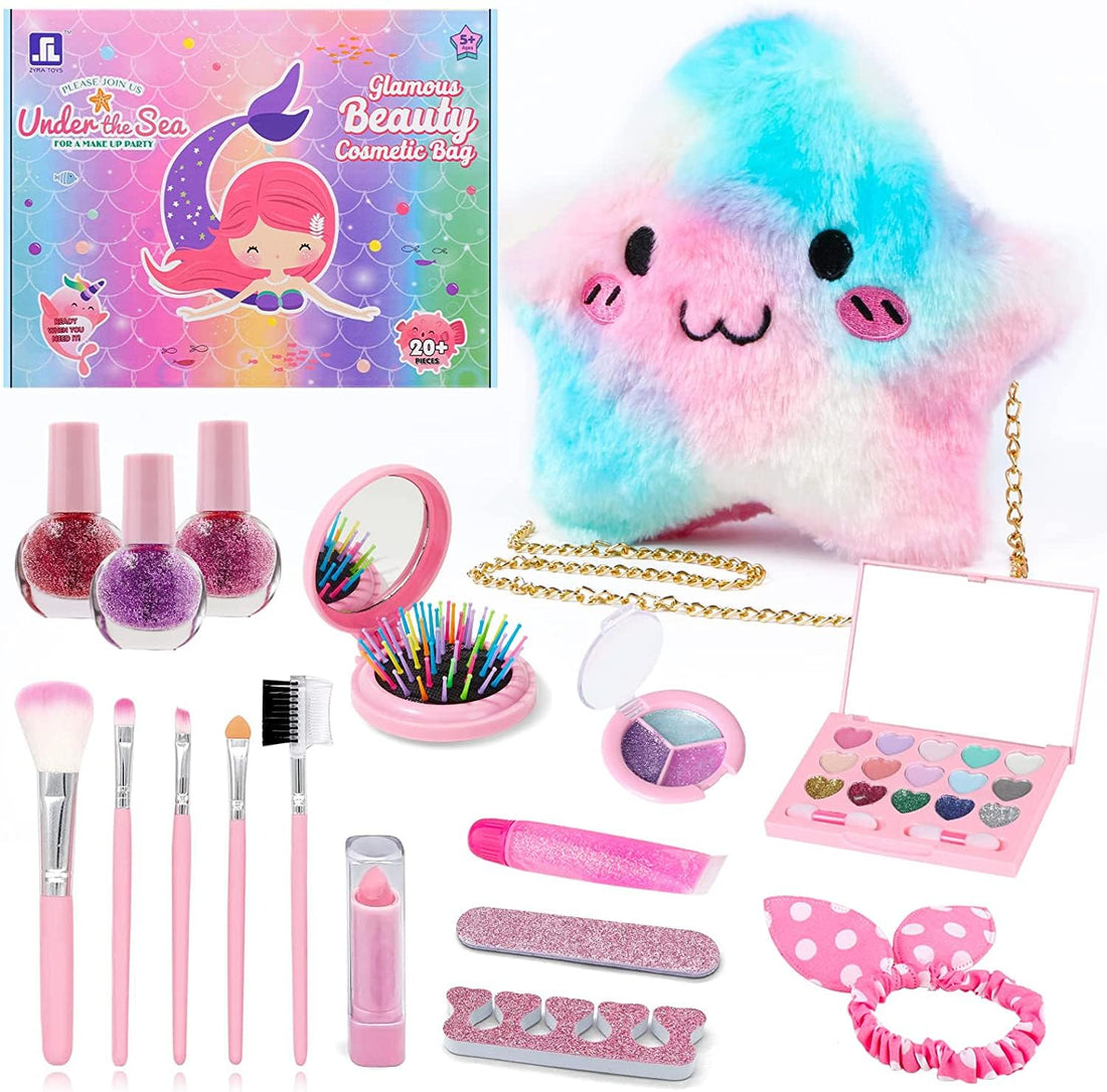 Generic Bommoko Washable Makeup Toys Set for Girls, Birthday Gift for Girls 4-16 Years Old Princesses