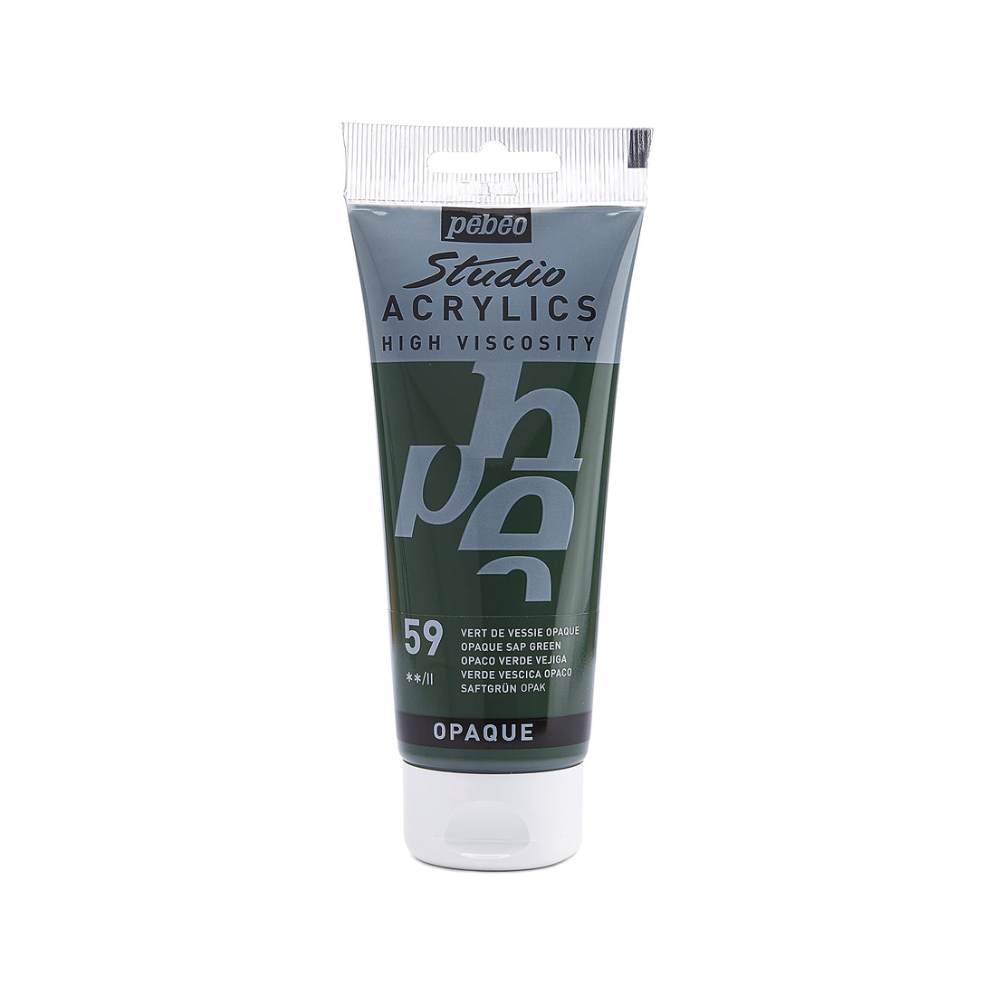 Pebeo - Acrylic Fine Studio Acrylics - Opaque Sap Green - Opaque Sap Green 100ml/3.38oz