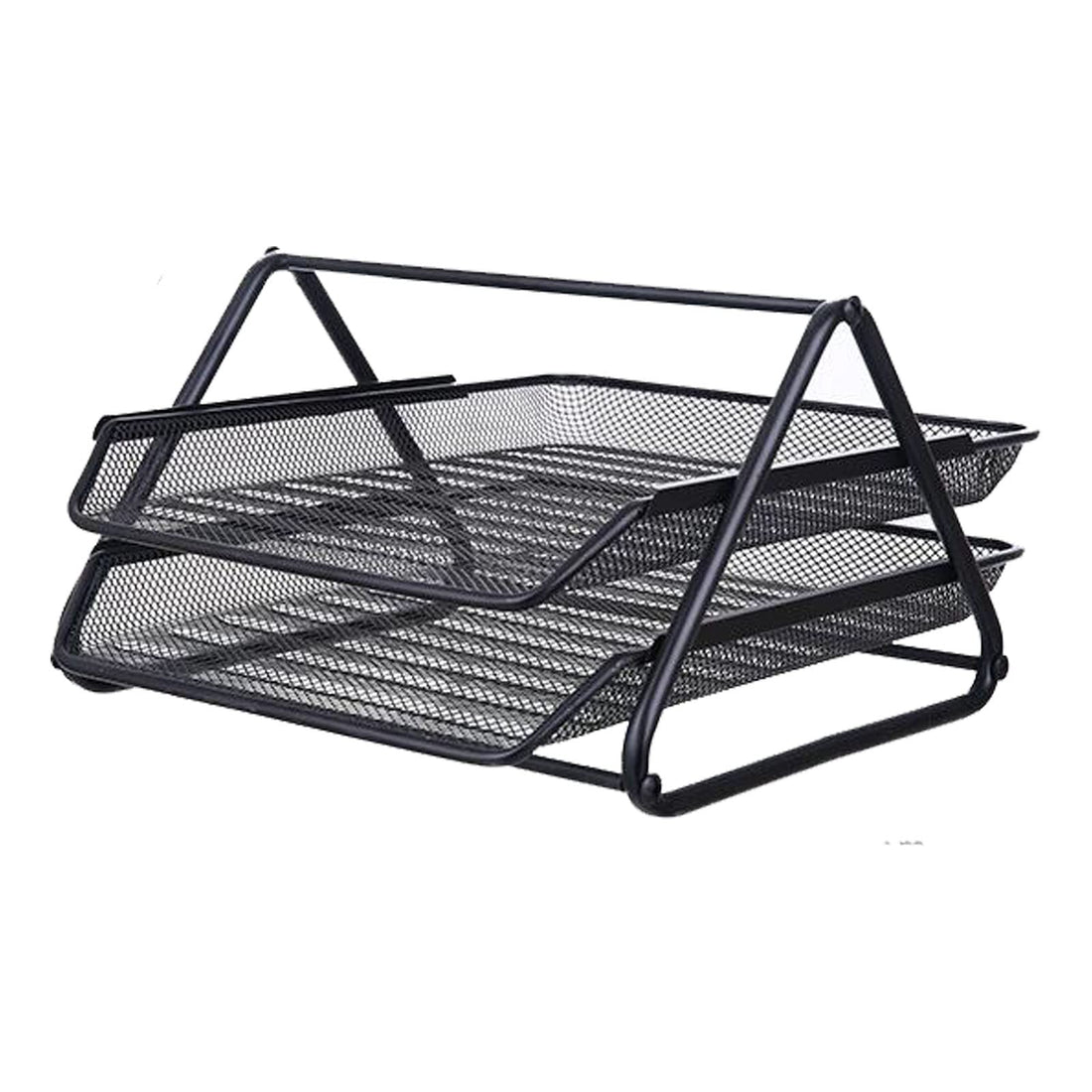 Aileese 2 Tier Paper Tray Mesh Desk Organizer Office Desktop Document A4 File Desk Tidy Letter Filing Storage