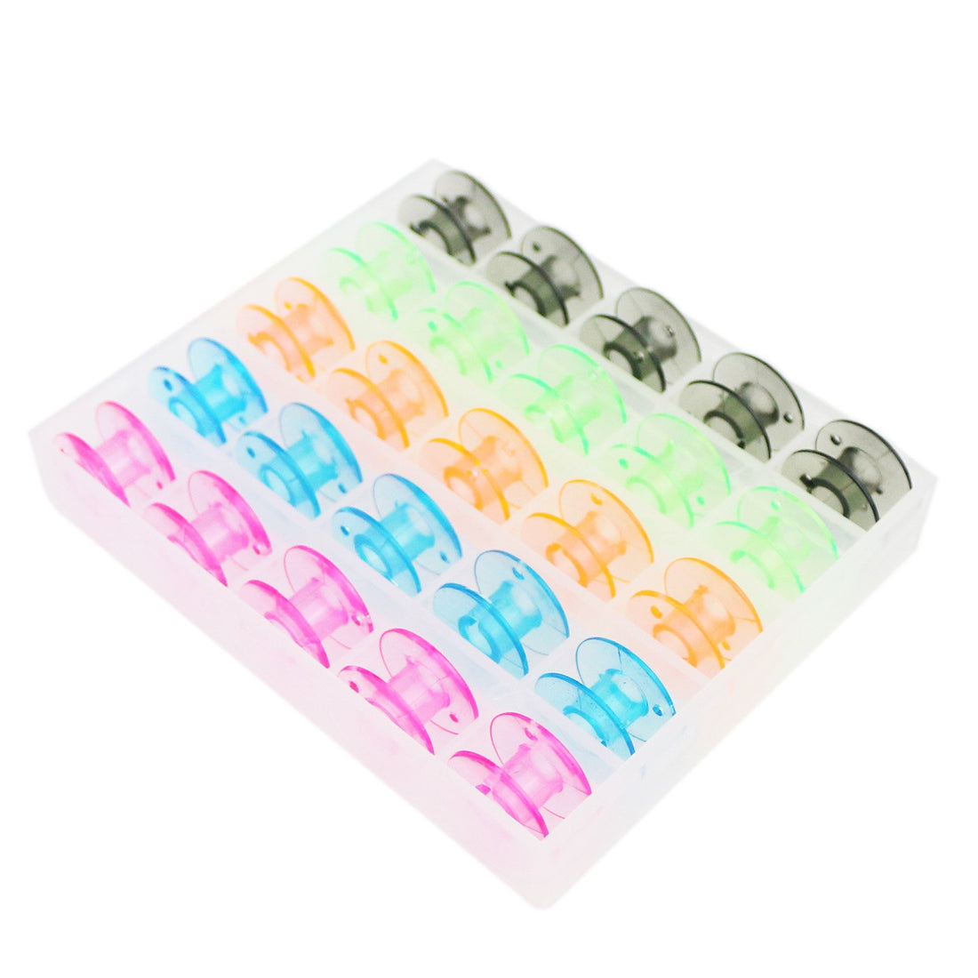 Ogrmar Multi-Colour Style SA156 Sewing Machine Bobbins for Brother 25 Pack (Multicolor)