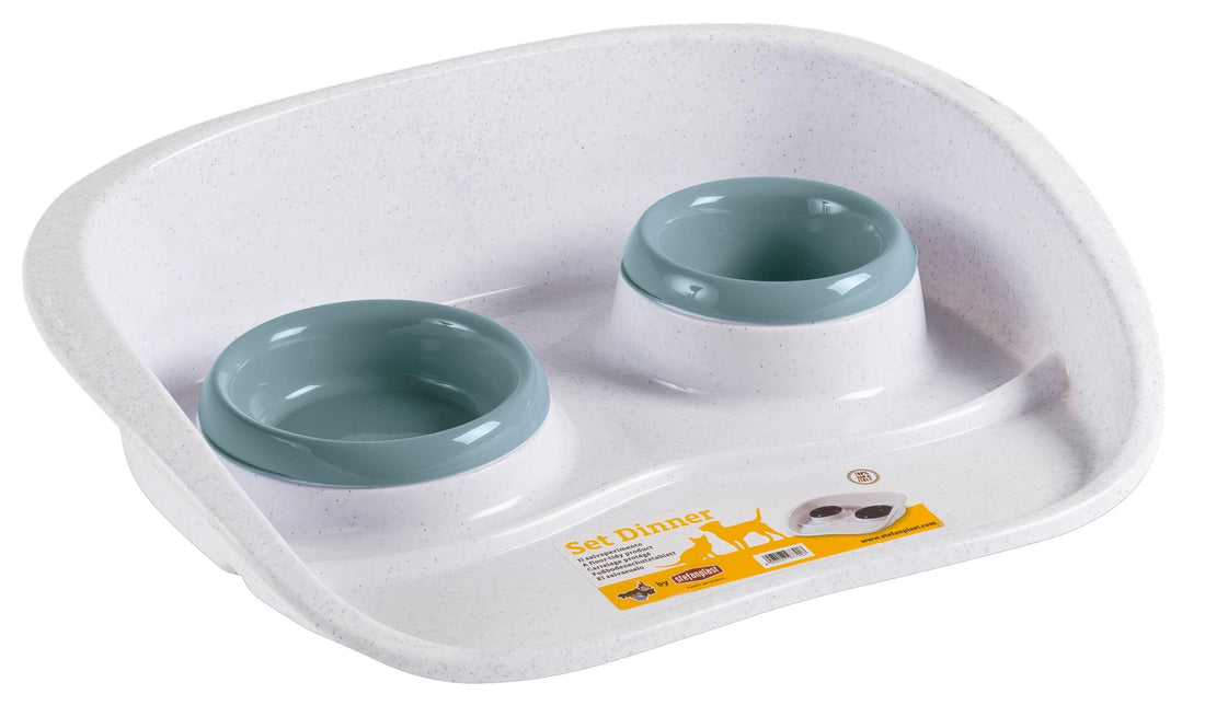 Stefanplast Set dinner steel blue 97774